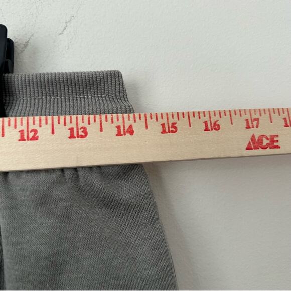 Kangol Men's Athletic Plush Fleece Shorts Grey with White Logo Medium - Picture 5 of 7